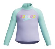 Speedo Girls LS Print Rashguard-swimwear-Bambini