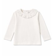 Aster & Oak Coconut Ruffle Top-tops-Bambini