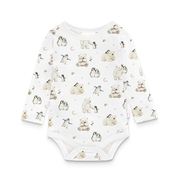 Aster & Oak Polar Friends AOP Onesie-bodysuits-and-rompers-Bambini