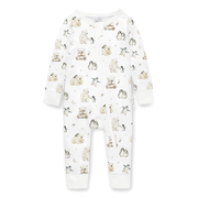 Aster & Oak Polar Friends Zip Romper-bodysuits-and-rompers-Bambini