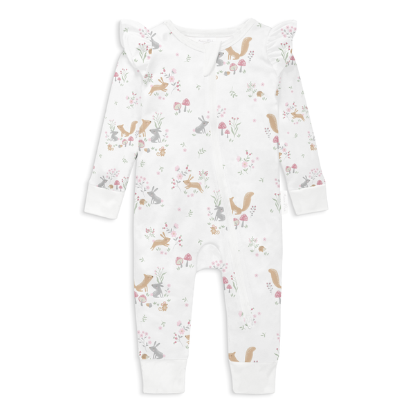 Aster & Oak Whimsy Woods Zip Romper