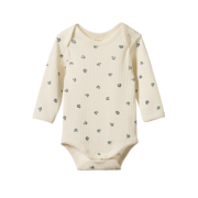 Nature Baby LS Pointelle Bodysuit-bodysuits-and-rompers-Bambini