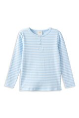 Milky Mist Stripe Henley-tops-Bambini
