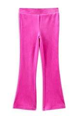 Milky Pink Lemonade Velour Flares-pants-and-shorts-Bambini