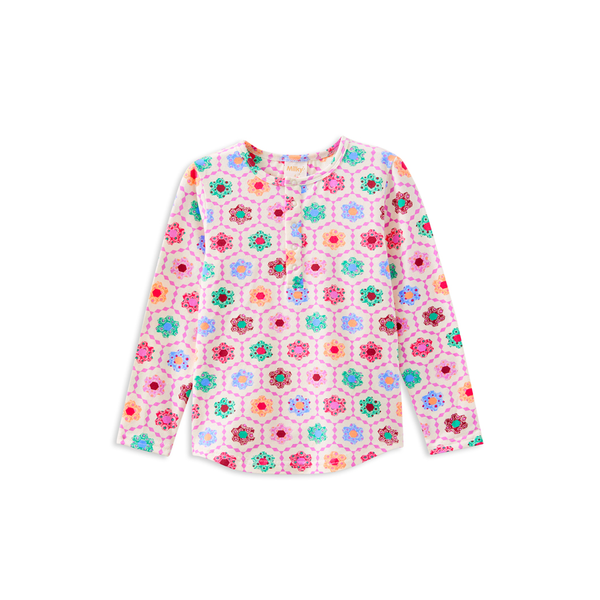 Milky Honeycomb Bloom Henley