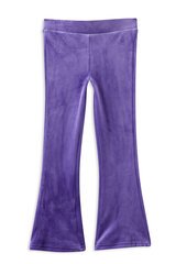 Milky Violet Velour Flares-pants-and-shorts-Bambini