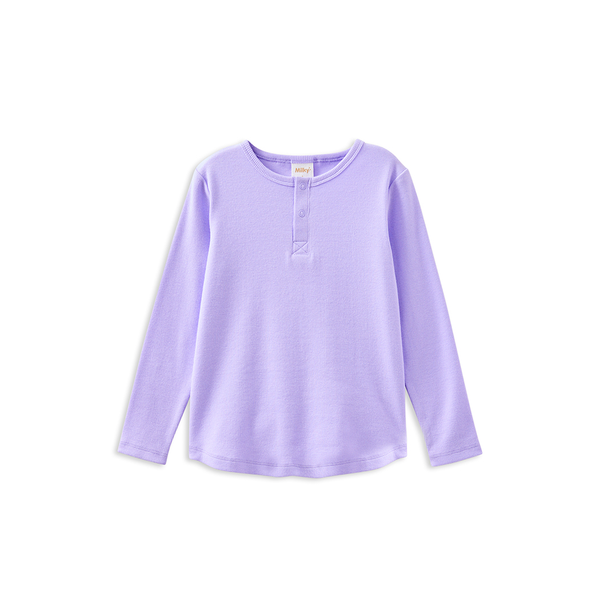 Milky Lavender Henley