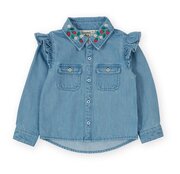 Goldie + Ace Wild Strawberry Chambray Shirt-tops-Bambini