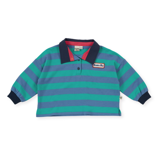 Goldie + Ace Rugby Stripe Terry Sweat Top