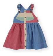 Goldie + Ace Patchwork Stripe Heidi Pinafore Dress-dresses-and-skirts-Bambini