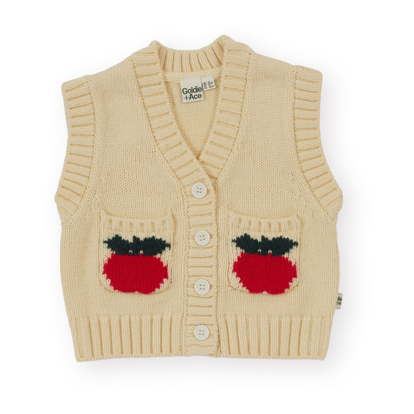 Goldie + Ace Apple Pocket Knit Vest