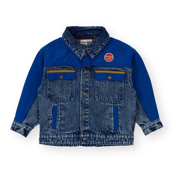 Goldie + Ace Colour Block Vintage Denim Jacket