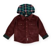 Goldie + Ace Corduroy Hooded Shirt-tops-Bambini