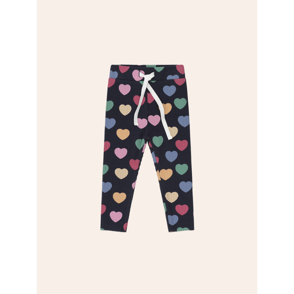 Huxbaby Multi Hearts Rib Legging