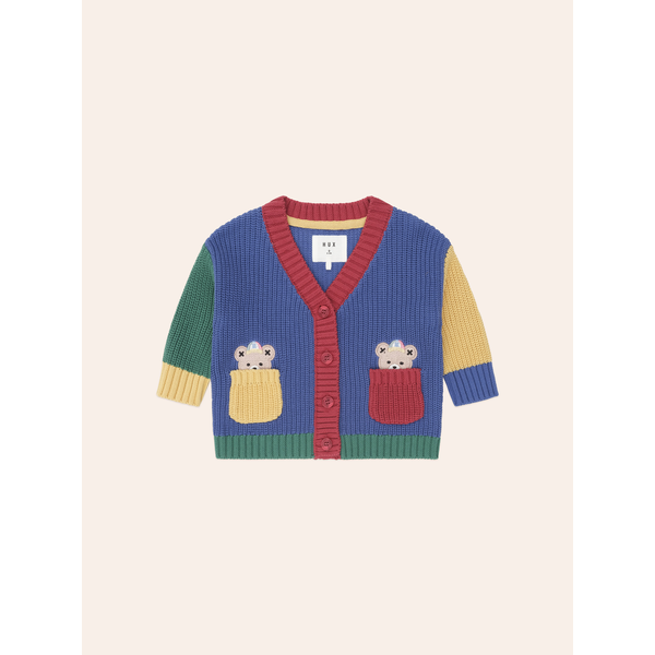 Huxbaby Colour Block Varsity Hux Cardi