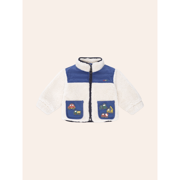 Huxbaby Patches Cord Sherpa Jacket