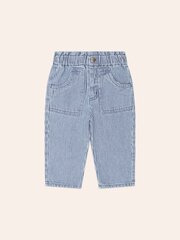 Huxbaby Vintage Bow Paperbag Denim Pant-pants-and-shorts-Bambini