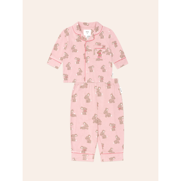 Huxbaby Dusty Pink Bunny PJ Set