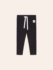 Huxbaby Black Rib Legging-pants-and-shorts-Bambini