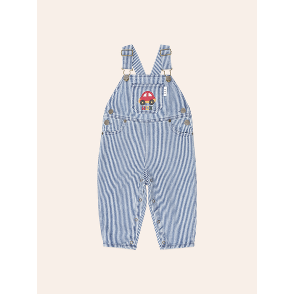 Huxbaby Car Denim Stripe Overalls