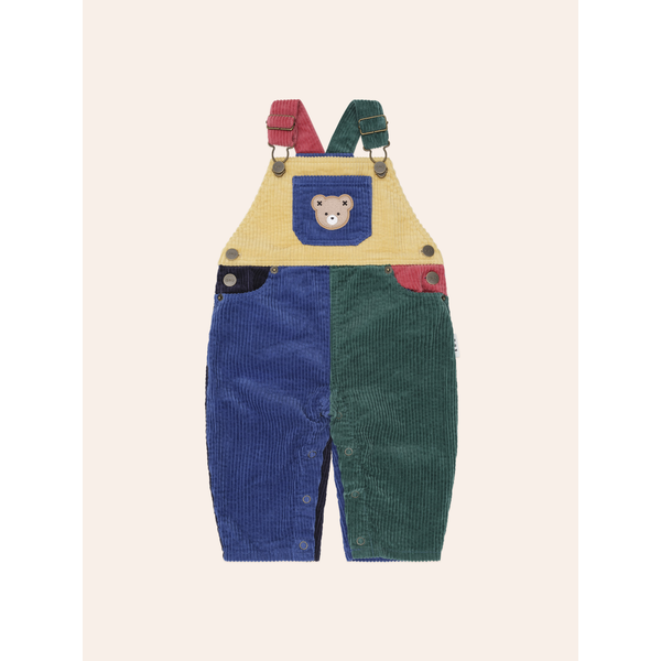 Huxbaby Colour Block Cord Overalls