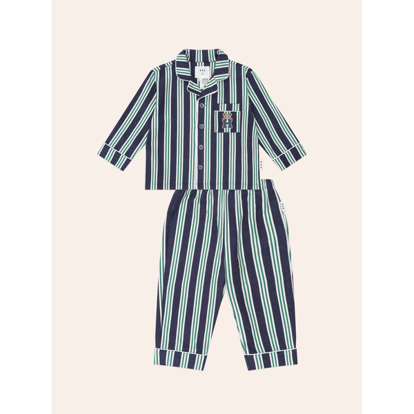 Huxbaby Classic Stripe Flannel PJ Set