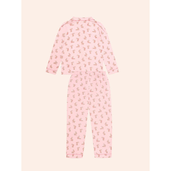 Huxbaby Womens Dusty Pink Bunny PJ Set