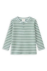 Milky Fern Stripe Henley-tops-Bambini