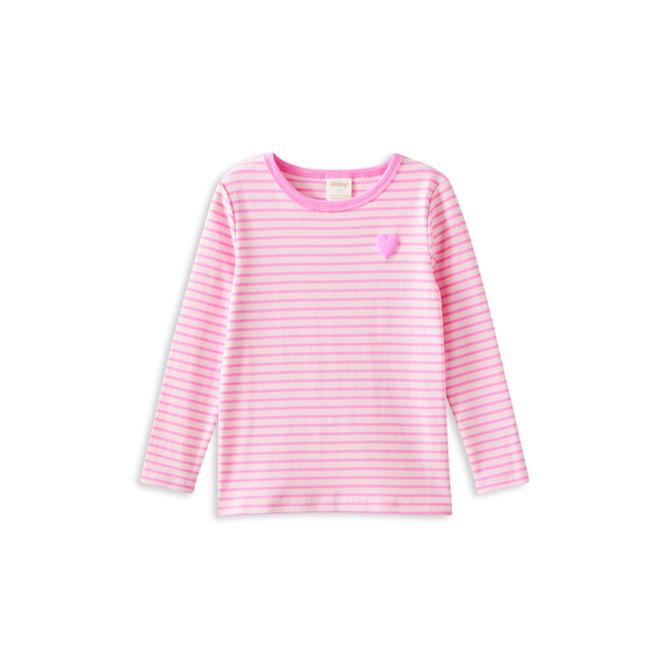 Milky Tickled Pink Stripe Tee