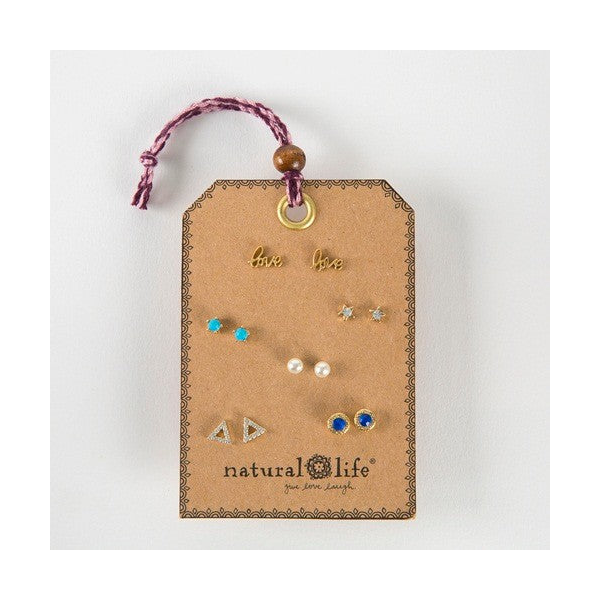 Natural Life Gypsy Earring Set Love