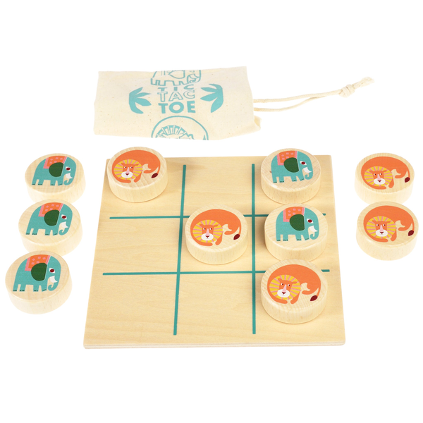 Rex London Wild Wonders Wooden Tic-Tac-Toe