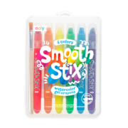 Ooly Smooth Stix Watercolour Gel Crayons (Set of 6)-toys-Bambini