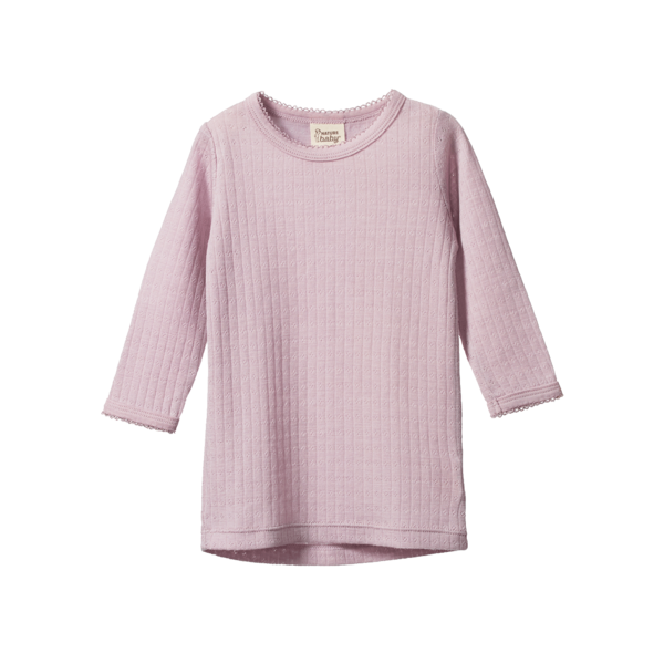 Nature Baby Merino Pointelle Cloud Tee