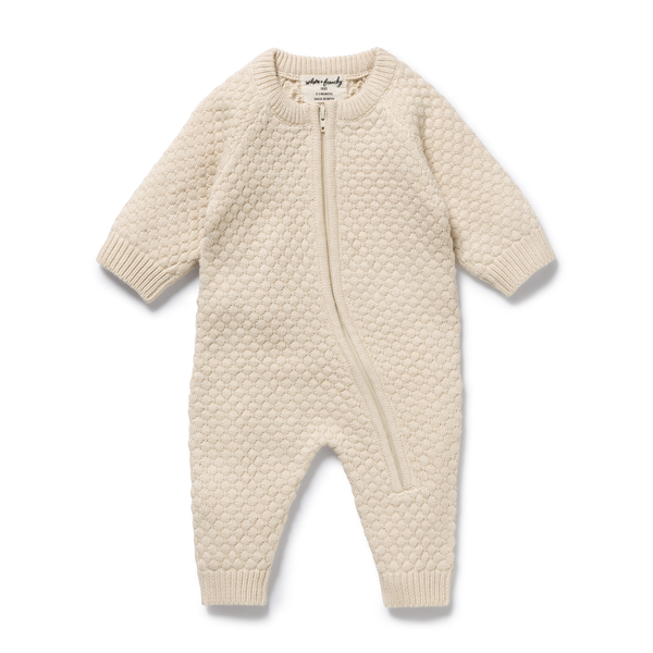 Wilson & Frenchy Organic Knitted Bubble Growsuit
