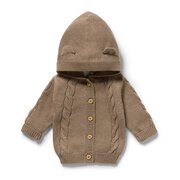 Wilson & Frenchy Organic Knitted Cable Jacket-tops-Bambini