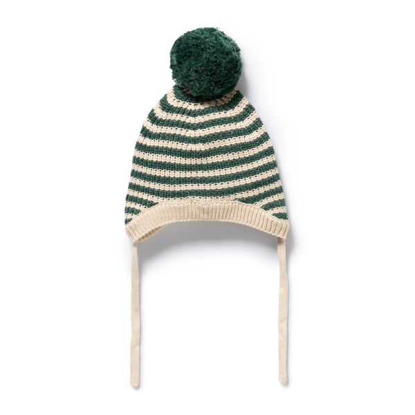 Wilson & Frenchy Organic Knitted Stripe Bonnet