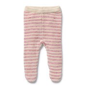 Wilson & Frenchy Organic Knitted Stripe Legging with Feet-pants-and-shorts-Bambini