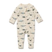 Wilson & Frenchy Organic Zipsuit with Feet-bodysuits-and-rompers-Bambini