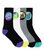 Santa Cruz Bold Shadow Dot Crew Sock 4 Pack