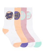 Santa Cruz Other Dot Crew Sock 4 Pack-underwear-and-socks-Bambini