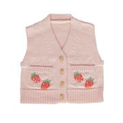 Acorn Strawberry Fields Merino Vest-tops-Bambini
