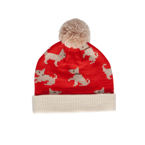 Acorn Puppy Dog Merino Beanie