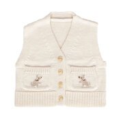 Acorn Puppy Dog Merino Vest-tops-Bambini