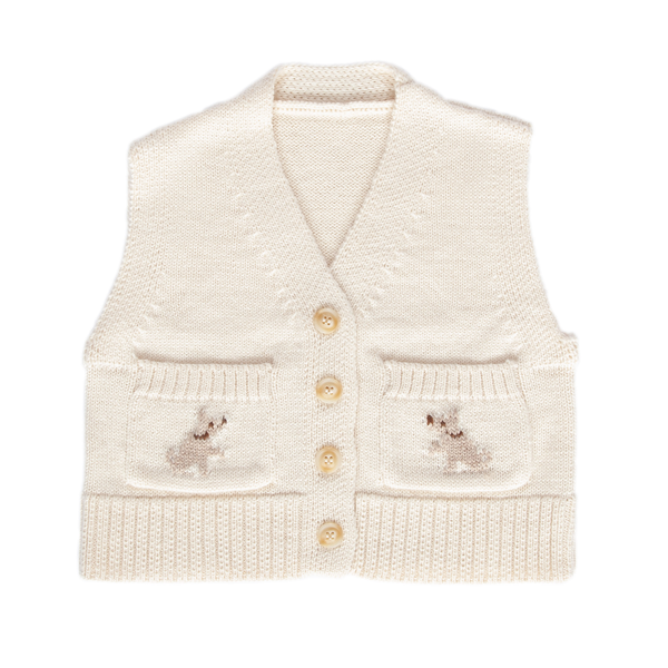 Acorn Puppy Dog Merino Vest
