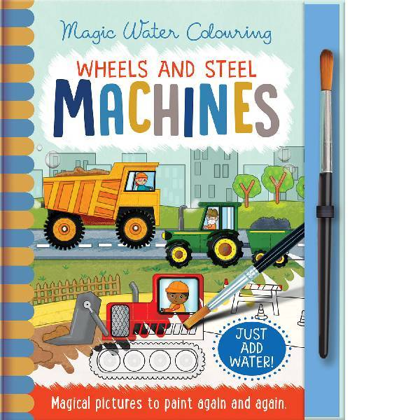 Machines Magic Water Colouring Book