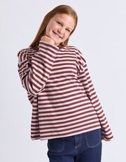 Eve Girl Brooklyn Stripe LS Tee-tops-Bambini