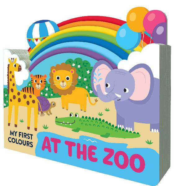 At The Zoo Chunky Scene Board Book