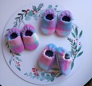 Vintage Me Wool Baby Slippers-footwear-Bambini