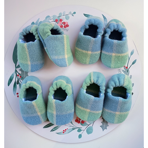 Vintage Me Wool Baby Slippers