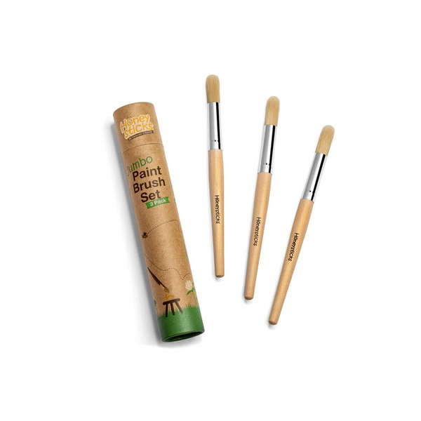 Honeysticks Jumbo Paint Brush Set 3 Pack